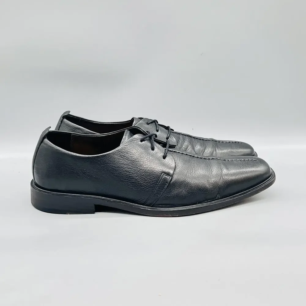 Cole Haan Shoes Mens 12 Black Leather Lace Up Split Toe Oxford Dress Classic
